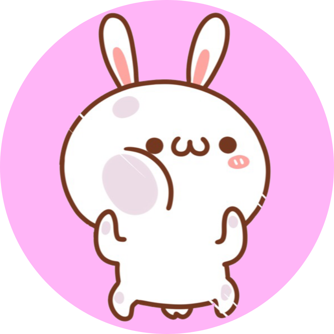 Pink Bunny Smushed Face